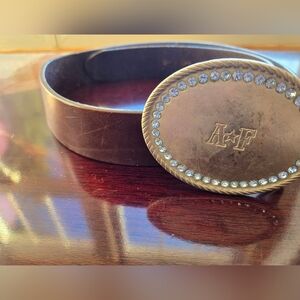 Abercrombie & Fitch Rare Y2K Blue Rhinestone Western Statement Belt